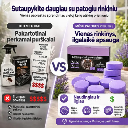 Natūralūs kvapnūs atbaidantys rutuliukai nuo kenkėjų ir graužikų