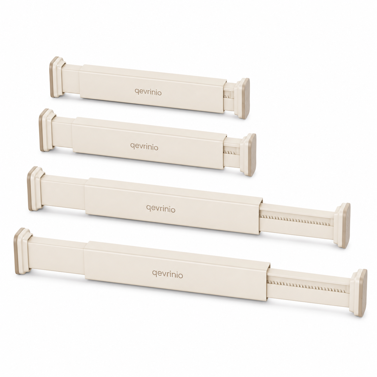 qevrinio Adjustable Drawer Dividers main product image on white background