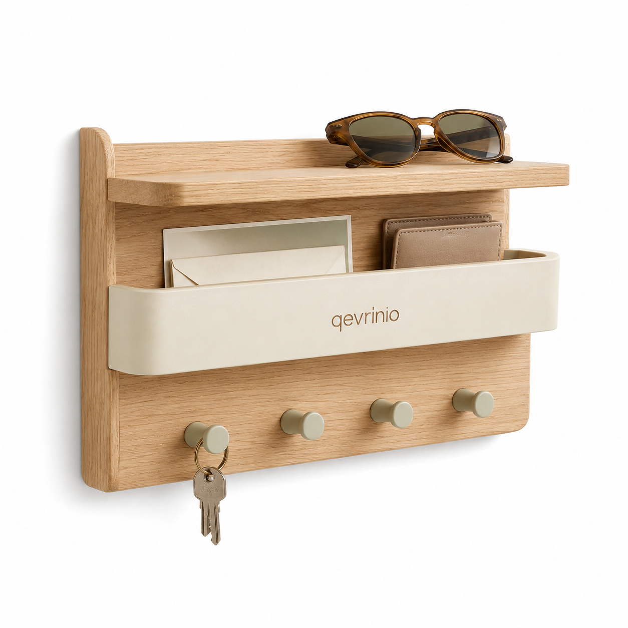 qevrinio Entryway Wall Organizer main product image on white background